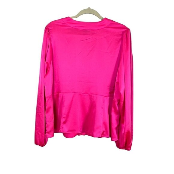 Torrid Satin Top 2X Pink Feminine Coquette Cocktail Preppy Classic Retro Resort - Picture 7 of 12